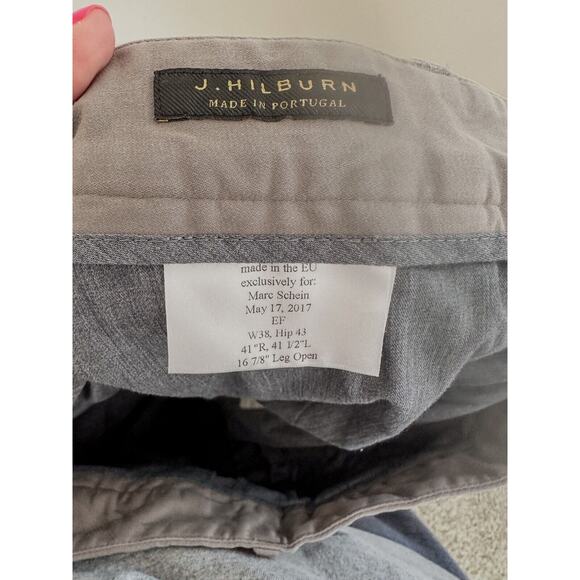 J Hilburn Pants Mens 38 Gray The Deconstructed Trouser Pants - Picture 5 of 5